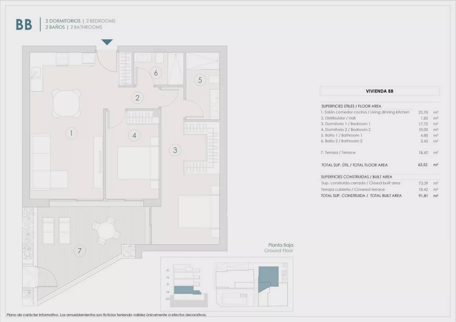 2 bedroom Apartment for sale in Benijofar with pool garage - € 325,000 (Ref: 9452967)
