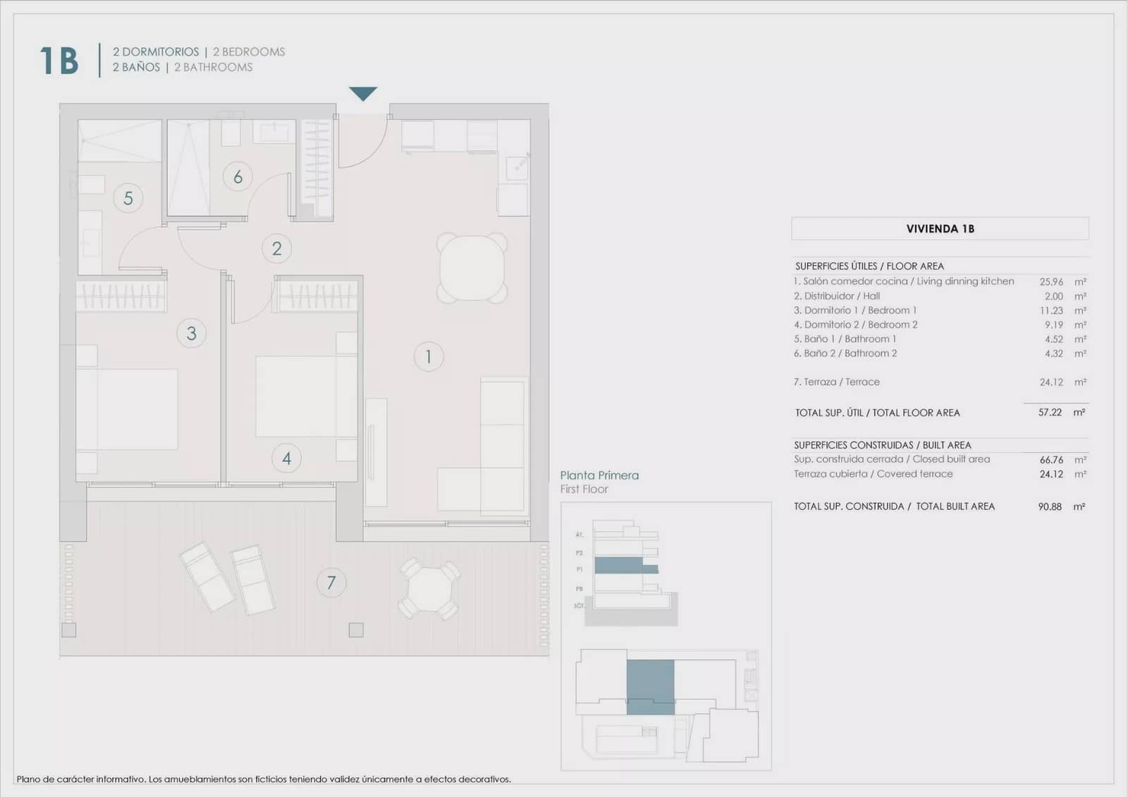 2 bedroom Apartment for sale in Benijofar with pool garage - € 285,000 (Ref: 9452969)