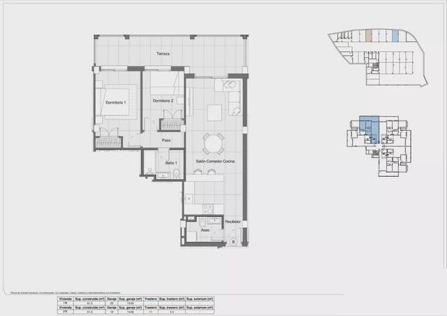 2 soveværelse Lejlighed til salg i Bigastro med swimmingpool garage - € 179.900 (Ref: 9460622)