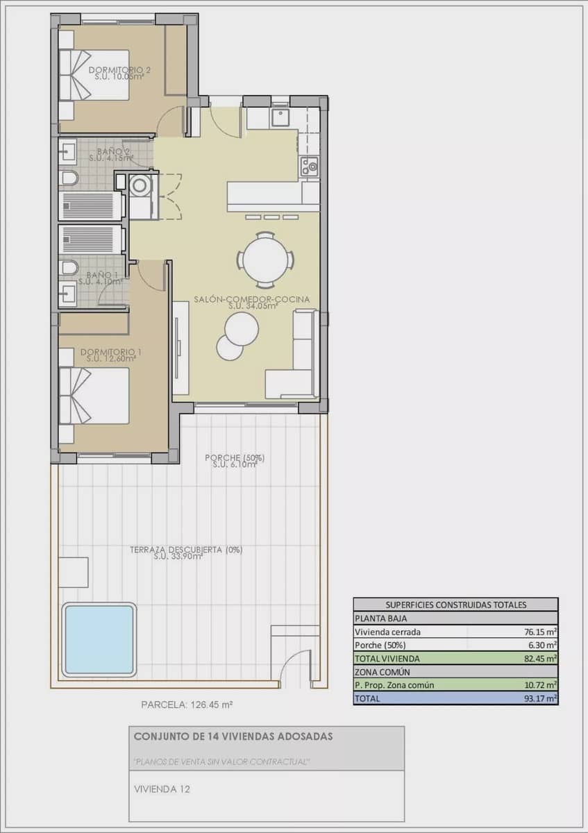 2 bedroom Apartment for sale in Rojales with garage - € 265,900 (Ref: 9468305)