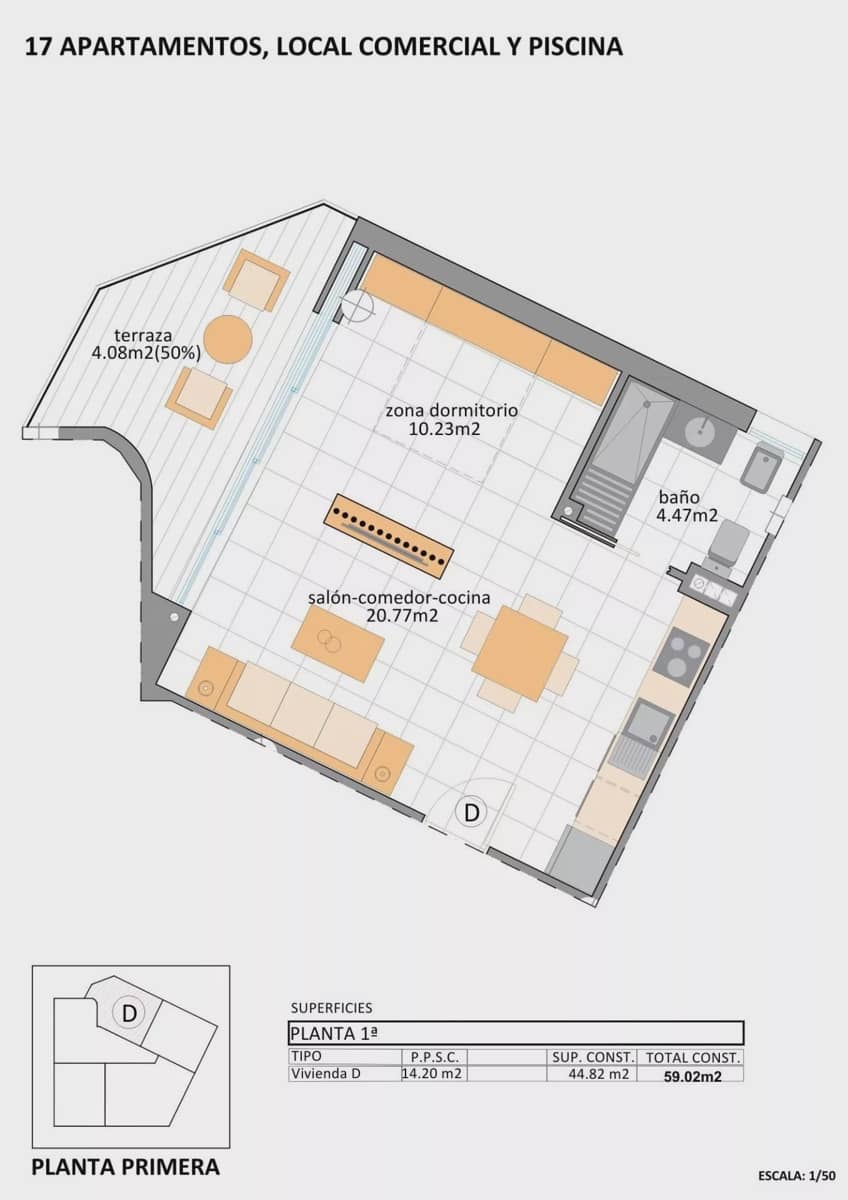 Leilighet til salgs i Lo Pagan - € 158 900 (Ref: 9491175)
