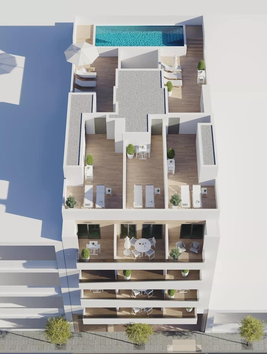 1 soverom Leilighet til salgs i Torrevieja med svømmebasseng garasje - € 259 000 (Ref: 9503998)