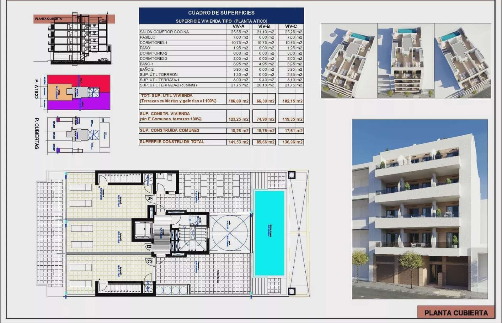 1 soverom Leilighet til salgs i Torrevieja med svømmebasseng garasje - € 259 000 (Ref: 9503998)