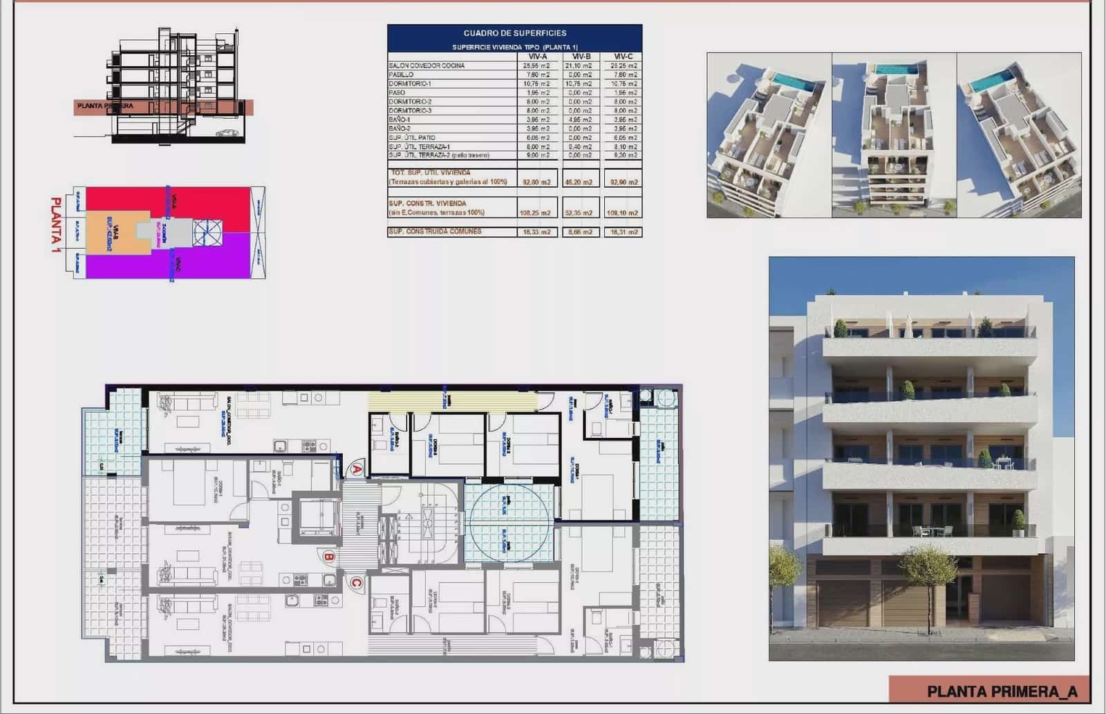 1 bedroom Apartment for sale in Torrevieja with pool - € 209,000 (Ref: 9504000)