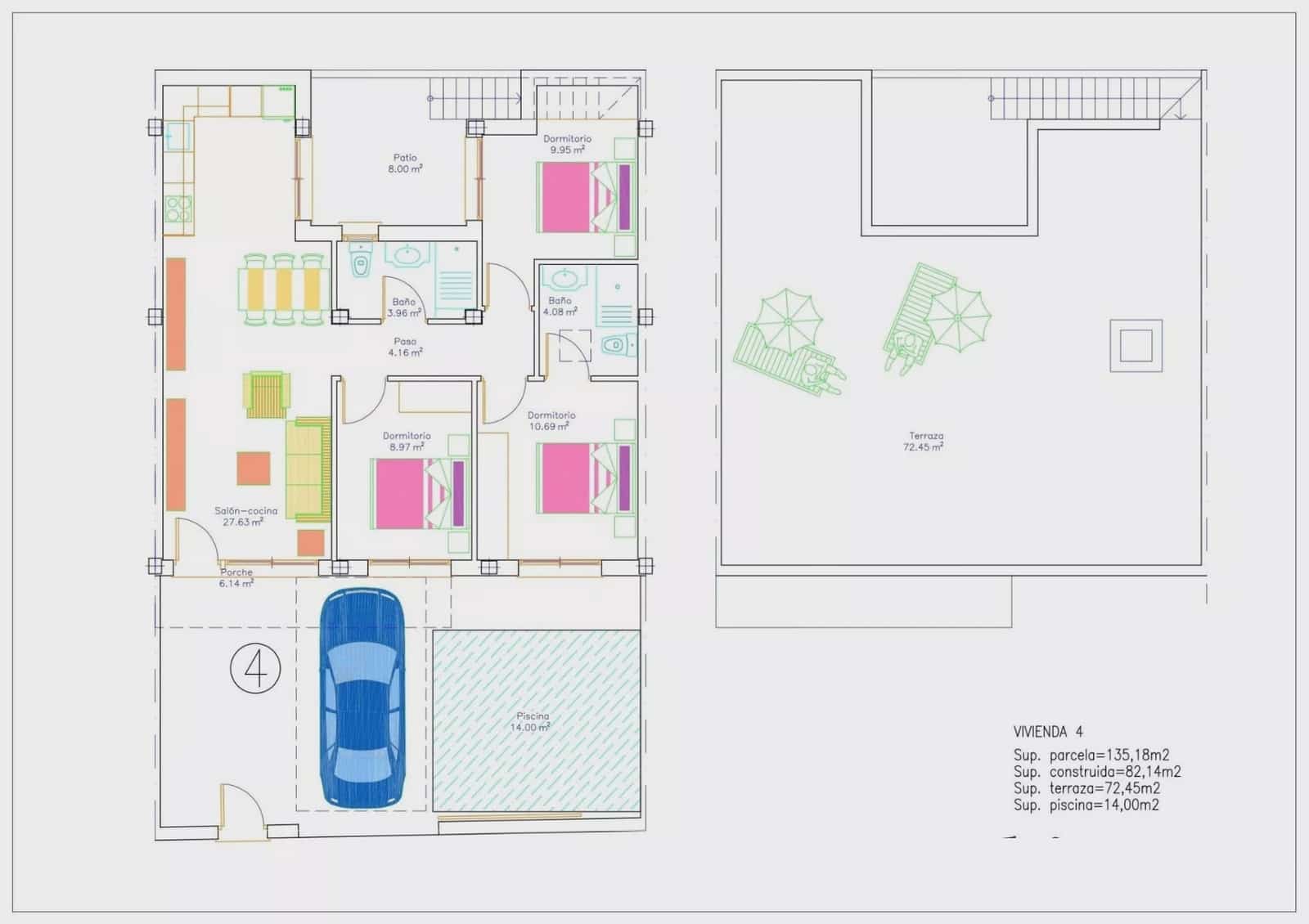 Casa de 3 habitaciones en Avileses en venta con piscina garaje - 289.900 € (Ref: 9517896)