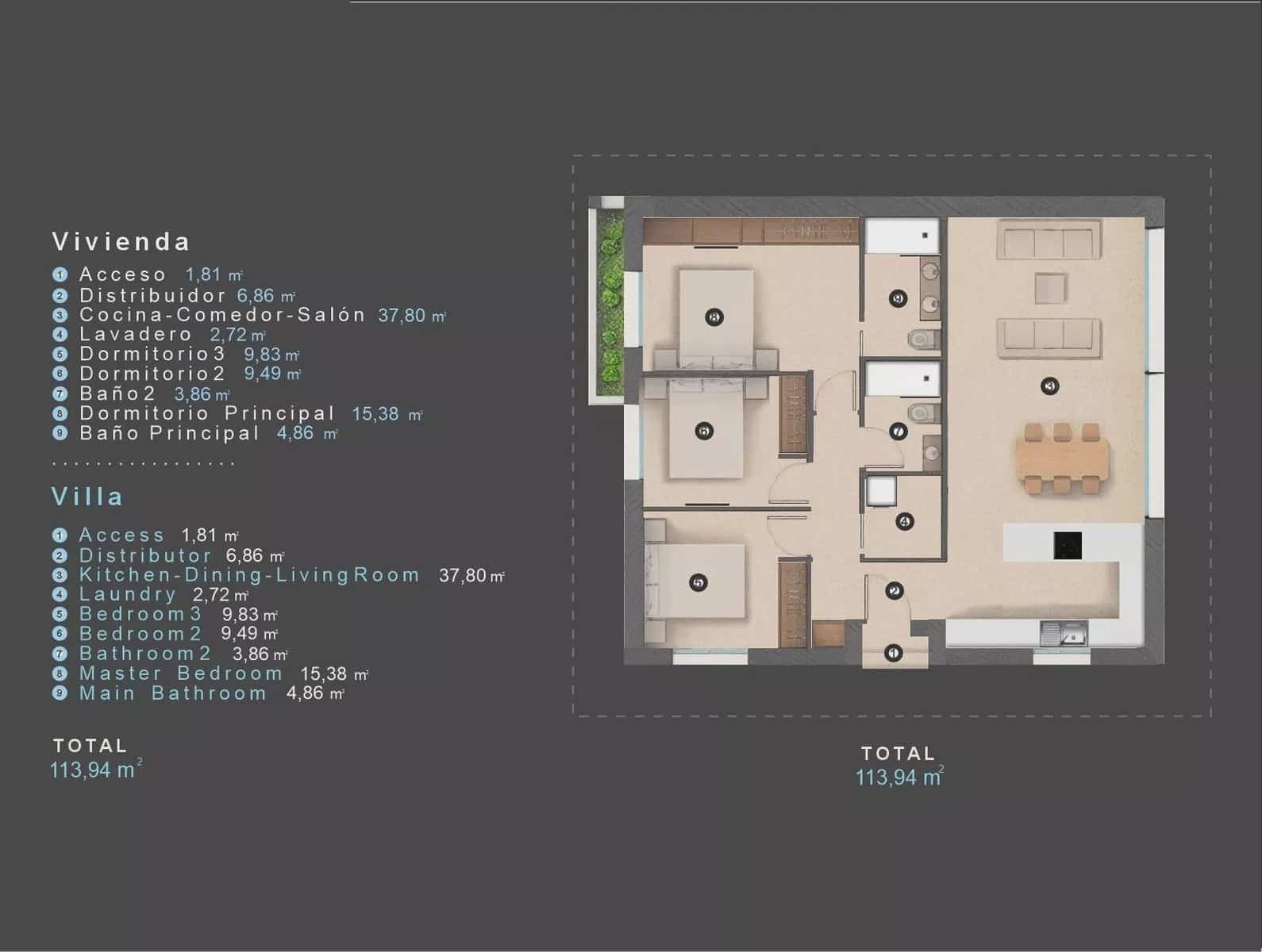 3 bedroom Villa for sale in Orihuela Costa with pool garage - € 488,000 (Ref: 9528791)