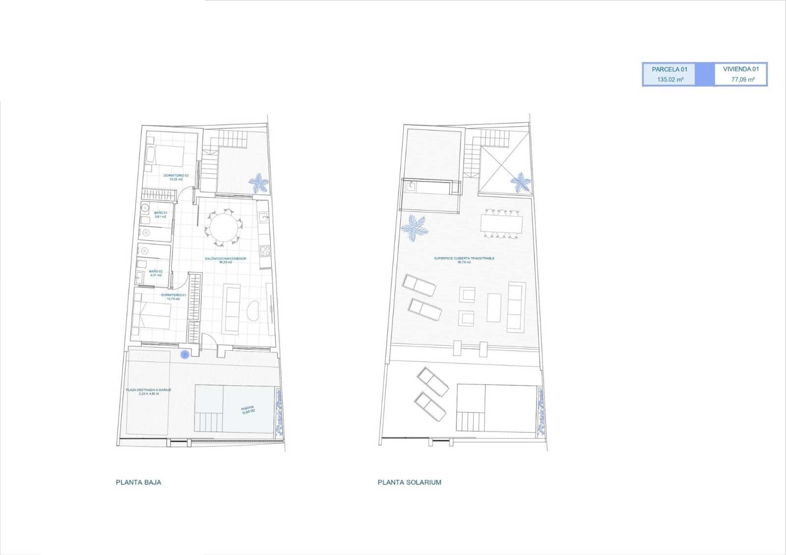 2 sypialnia Dom na sprzedaż w Roldan z basenem garażem - 274 900 € (Ref: 9576537)