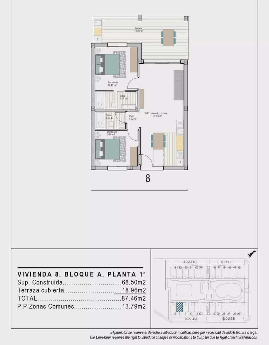 2 bedroom Apartment for sale in San Cayetano with pool garage - € 226,900 (Ref: 9588316)