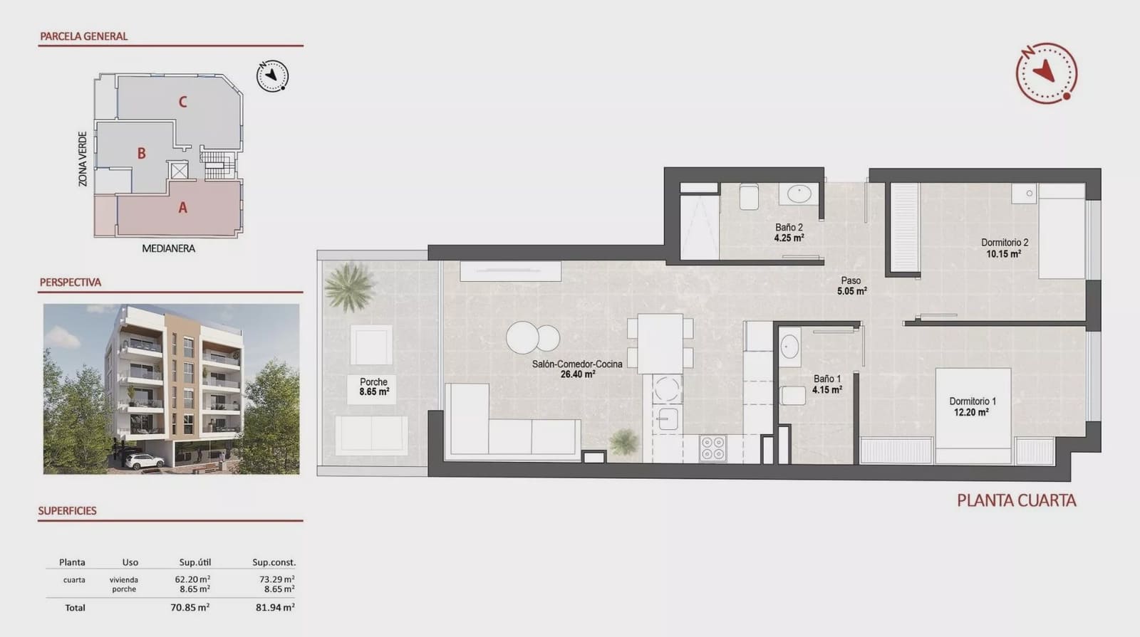 2 chambre Appartement à vendre à Lo Pagan avec piscine - 259 900 € (Ref: 9600001)