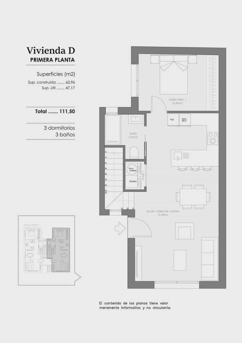 3 soveværelse Penthouse til salg i Benejuzar med garage - € 225.570 (Ref: 9600002)