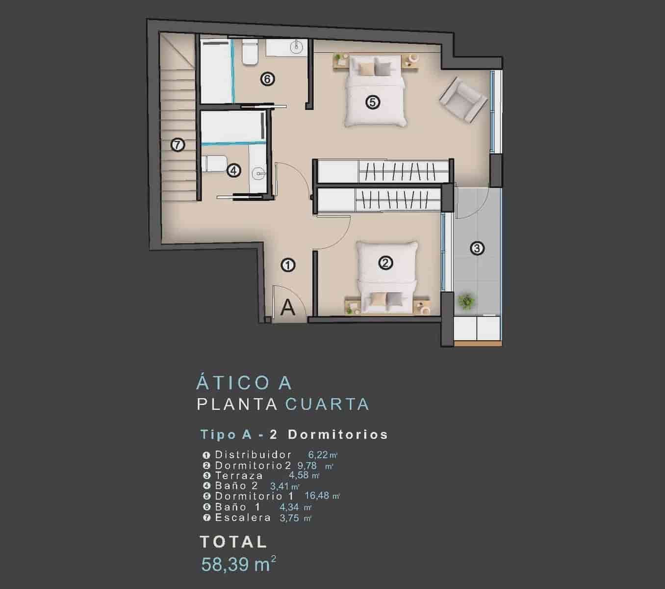 2 quarto Penthouse para venda em Torrevieja com piscina - 412 000 € (Ref: 9626552)