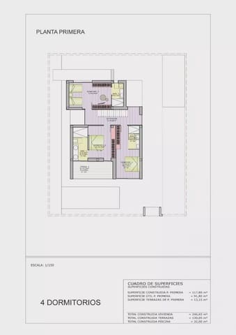 Chalet de 4 habitaciones en Campoamor, Orihuela en venta con piscina - 3.200.000 € (Ref: 9632667)