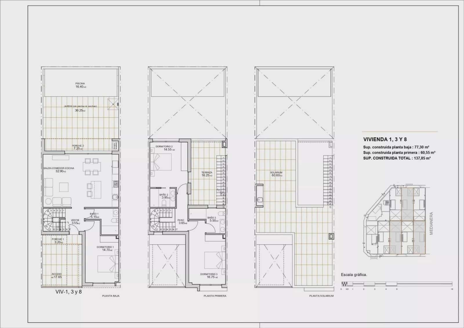 3 camera da letto Casa in vendita in San Javier con piscina garage - 329.900 € (Rif: 9650649)