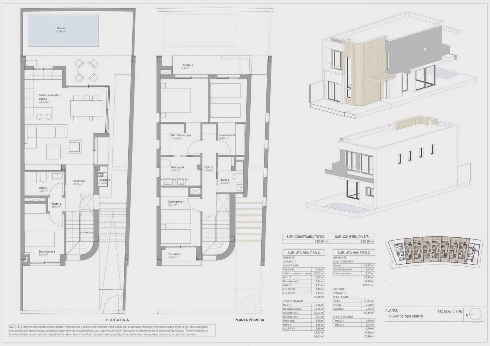 4 bedroom Villa for sale in Aguilas with pool garage - € 399,000 (Ref: 9656969)