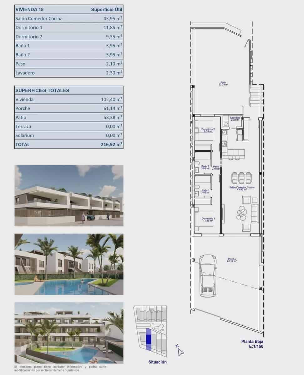 2 bedroom Apartment for sale in Pilar de la Horadada with pool - € 395,000 (Ref: 9663265)