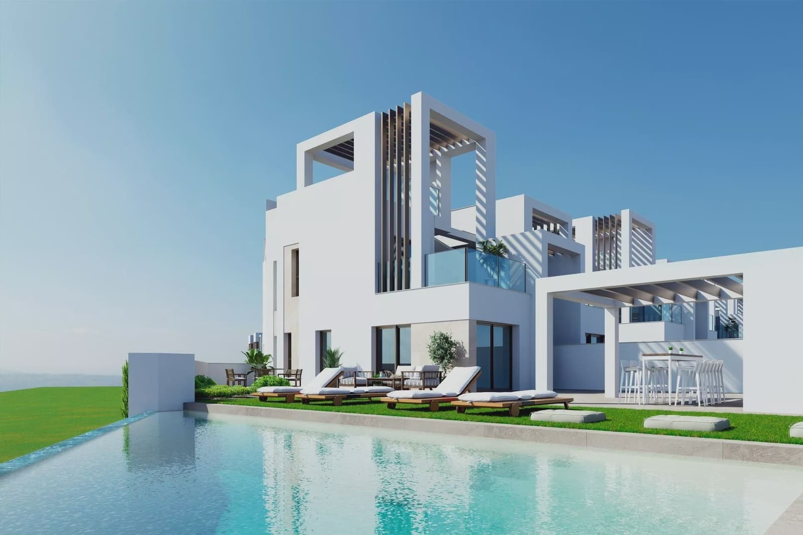 3 soveværelse Villa til salg i Los Alcazares med swimmingpool garage - € 645.000 (Ref: 9665407)