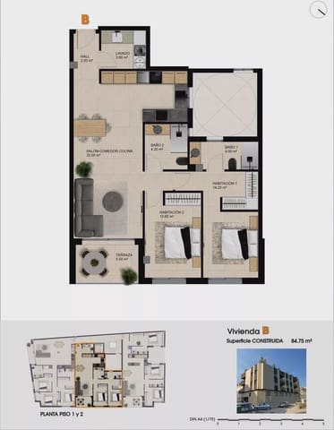 2 quarto Apartamento para venda em Catral com piscina garagem - 213 000 € (Ref: 9669334)