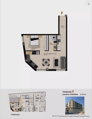 1 camera da letto Appartamento in vendita in Catral con piscina - 113.000 € (Rif: 9669336)