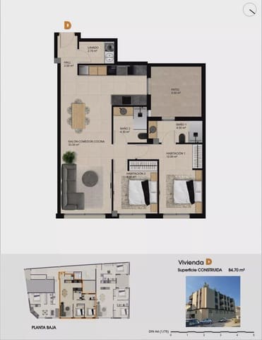 2 camera da letto Appartamento in vendita in Catral con piscina garage - 195.000 € (Rif: 9669337)
