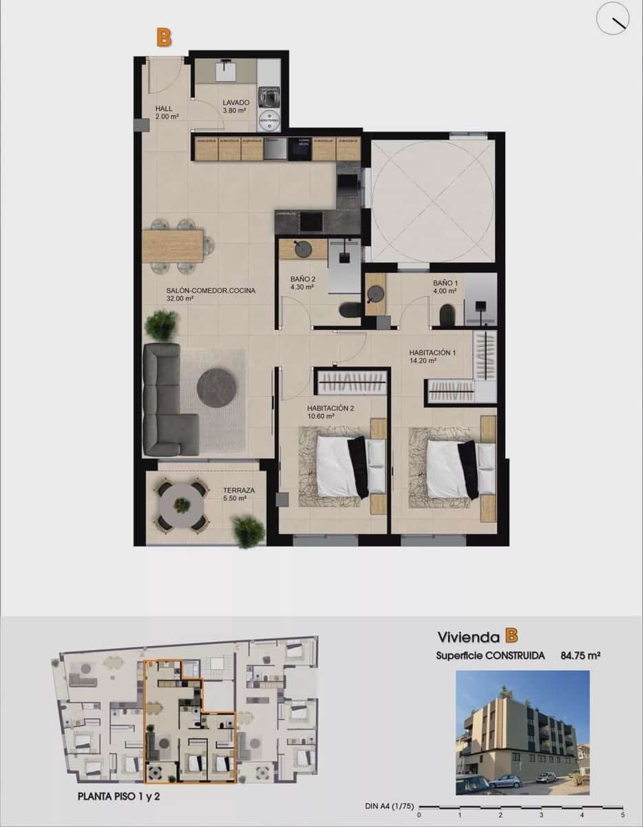2 bedroom Apartment for sale in Catral with pool garage - € 207,000 (Ref: 9669339)