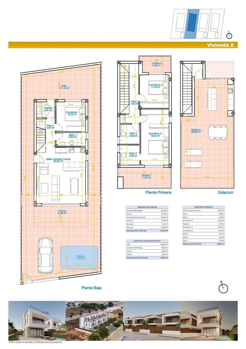 Chalet de 3 habitaciones en Pilar de la Horadada en venta con piscina garaje - 550.000 € (Ref: 9706002)