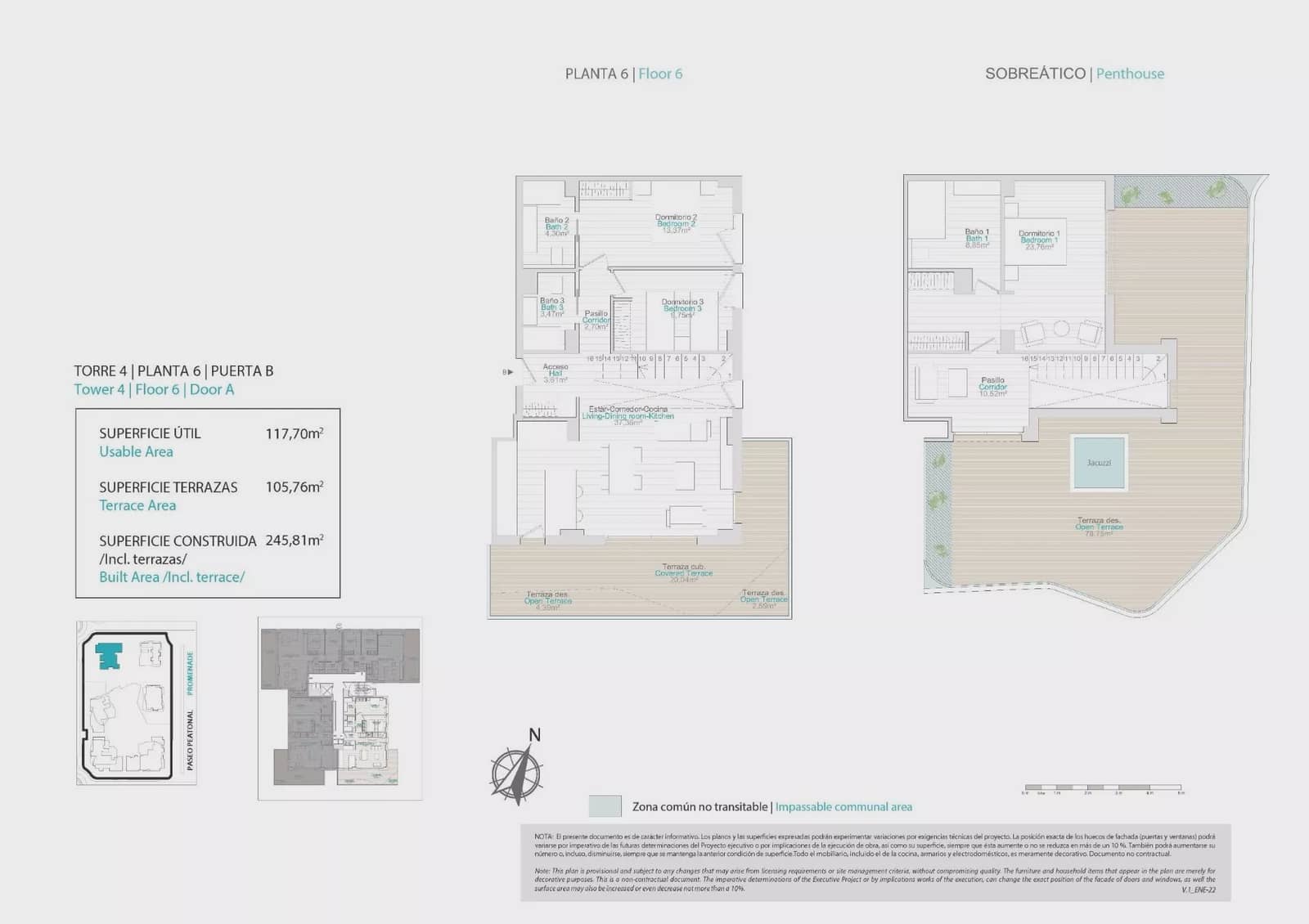 3 soveværelse Penthouse til salg i La Villajoyosa / Vila Joiosa med swimmingpool garage - € 830.000 (Ref: 9709092)