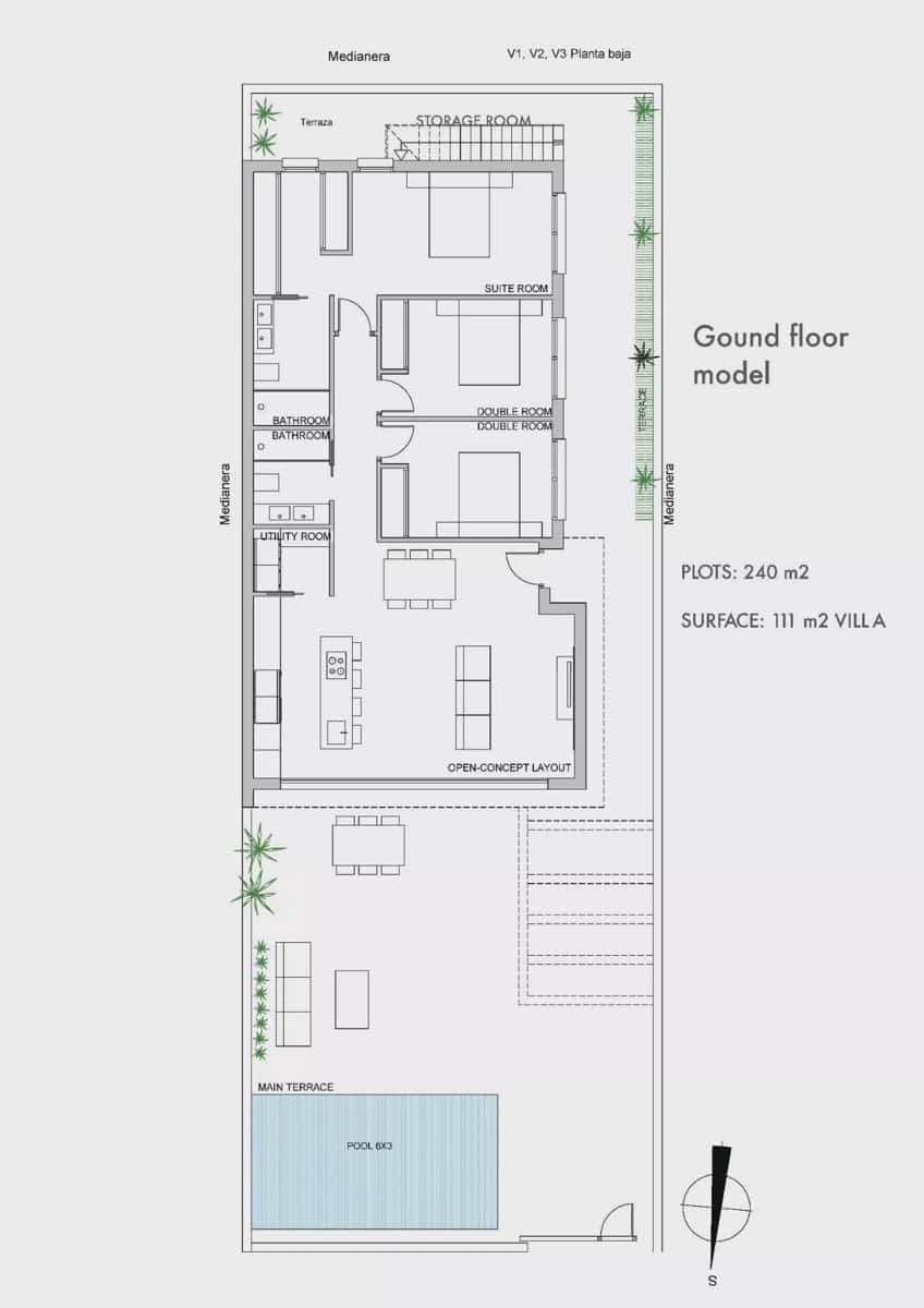3 chambre Villa/Maison à vendre à Los Alcazares avec piscine garage - 489 000 € (Ref: 9724996)
