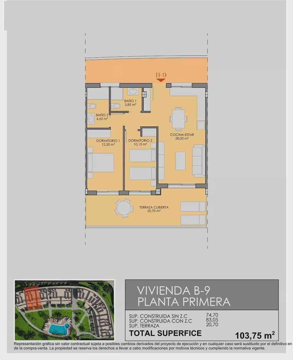 2 bedroom Beach Apartment for sale in Los Alcazares with pool garage - € 278,900 (Ref: 9727563)
