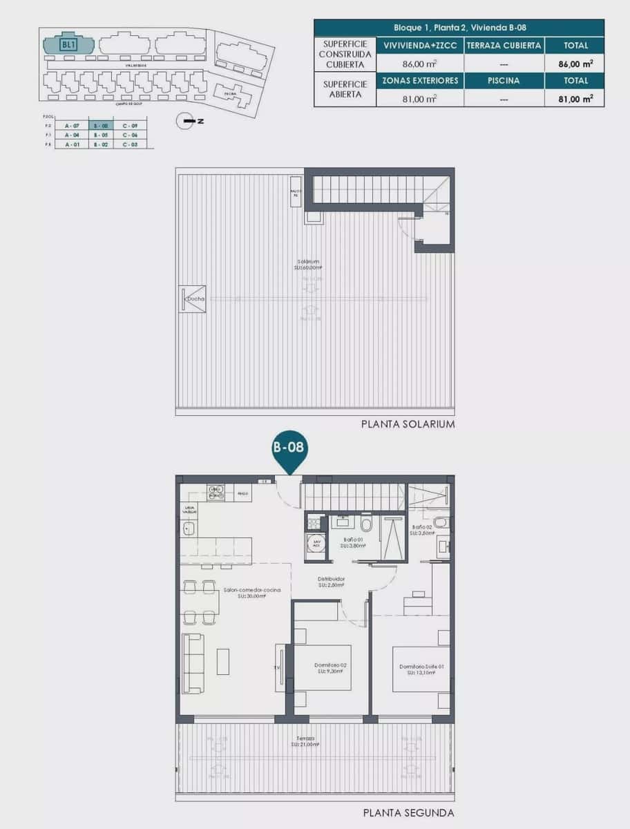 2 Zimmer Apartment zu verkaufen in Los Alcazares mit Pool Garage - 379.000 € (Ref: 9727566)
