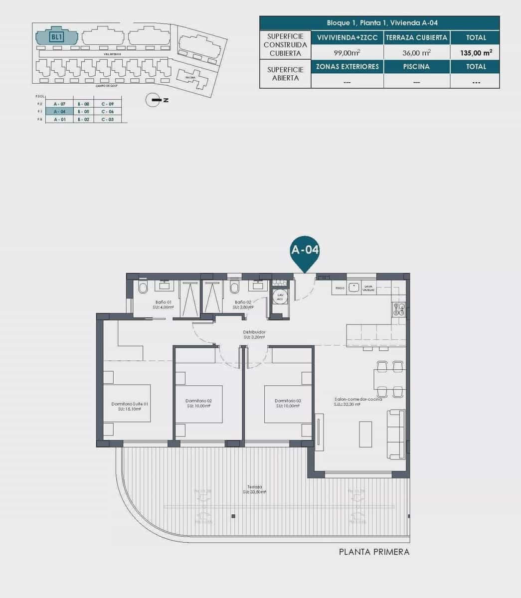3 soverom Leilighet til salgs i Los Alcazares med svømmebasseng garasje - € 369 000 (Ref: 9727573)