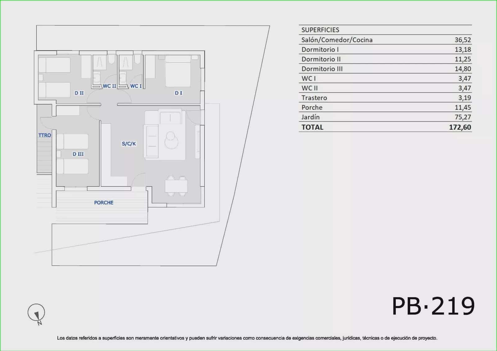 3 bedroom Bungalow for sale in San Miguel de Salinas with pool - € 254,900 (Ref: 9733911)