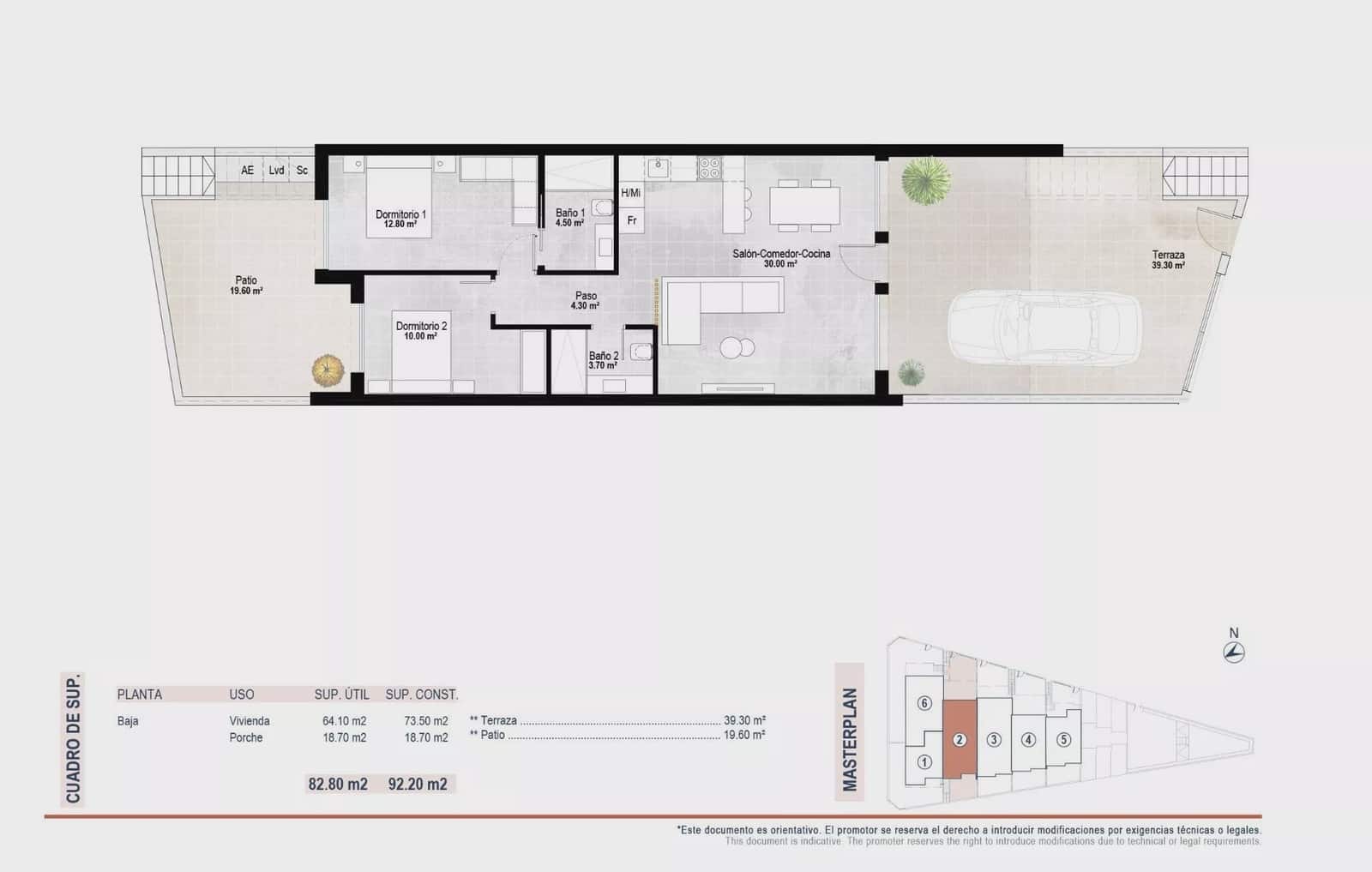 2 soverom Leilighet til salgs i Lo Pagan med svømmebasseng garasje - € 239 900 (Ref: 9758074)