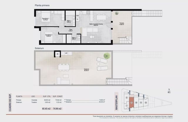 1 soverom Leilighet til salgs i Lo Pagan, San Pedro del Pinatar med svømmebasseng garasje - € 252 900 (Ref: 9758076)