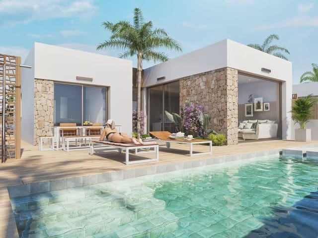3 makuuhuone Huvila myytävänä paikassa Las Lomas de Rame - Bahía Bella, Los Alcázares mukana uima-altaan 
autotalli - 555 000 € (Ref: 9783464)
