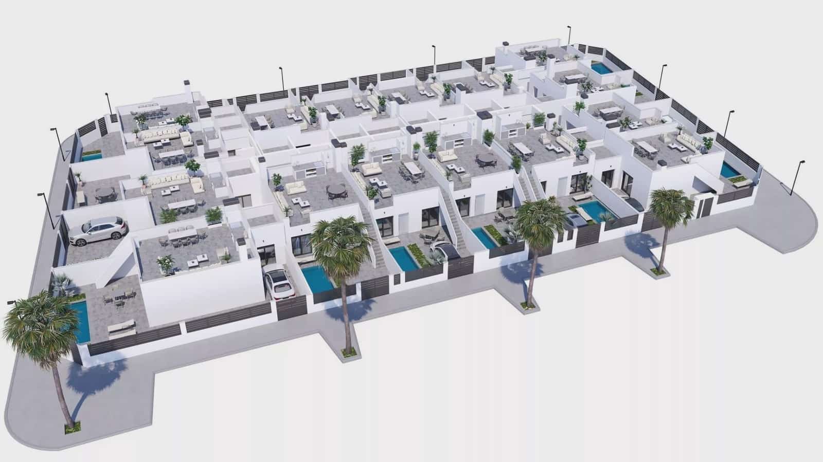 2 bedroom Semi-detached Villa for sale in Roldan with pool garage - € 299,900 (Ref: 9783465)