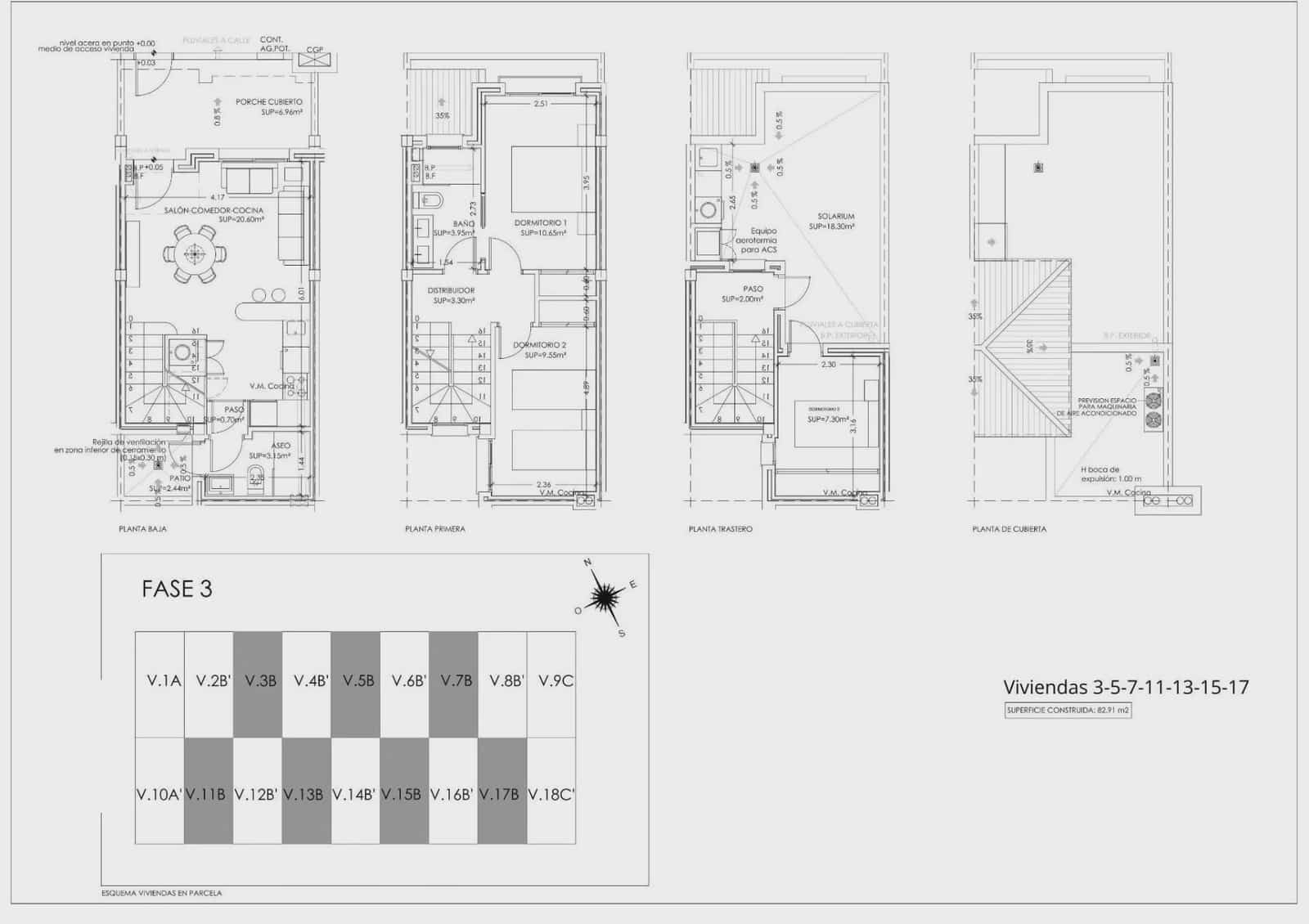 3 quarto Moradia em Banda para venda em Torre-Pacheco com piscina garagem - 219 900 € (Ref: 9793615)