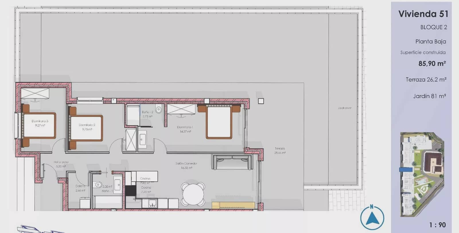 3 bedroom Apartment for sale in Guardamar del Segura with pool garage - € 340,000 (Ref: 9795620)