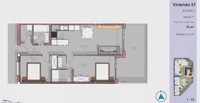 2 sypialnia Apartament na sprzedaż w El Raso, Guardamar del Segura z basenem garażem - 295 000 € (Ref: 9795621)