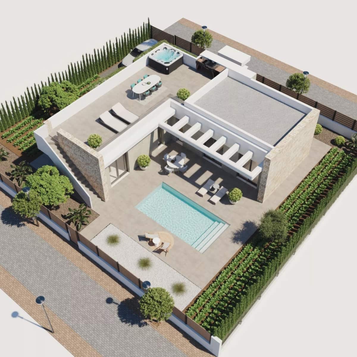 3 soveværelse Villa til salg i Hacienda del Alamo med swimmingpool garage - € 369.900 (Ref: 9805570)