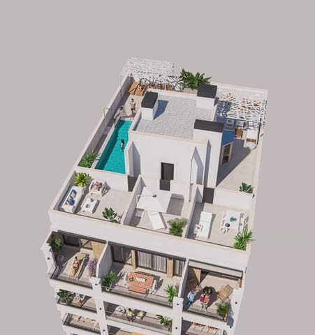 2 chambre Appartement à vendre à Playa del Cura, Torrevieja avec piscine - 240 000 € (Ref: 9814079)
