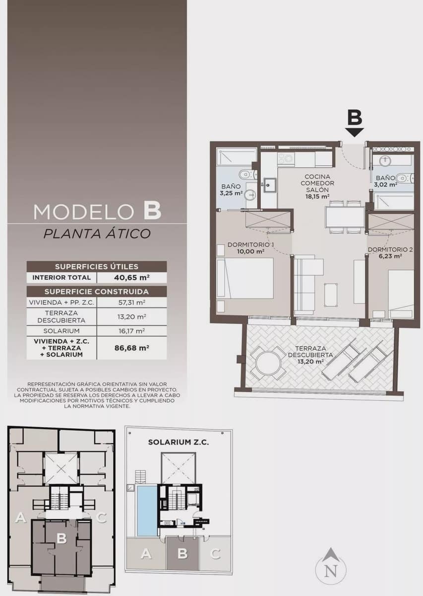 2 sypialnia Apartament przy plaży na sprzedaż w Torrevieja z basenem - 310 000 € (Ref: 9814081)