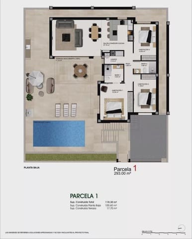3 sypialnia Willa na sprzedaż w Benijófar z basenem garażem - 550 000 € (Ref: 9817929)