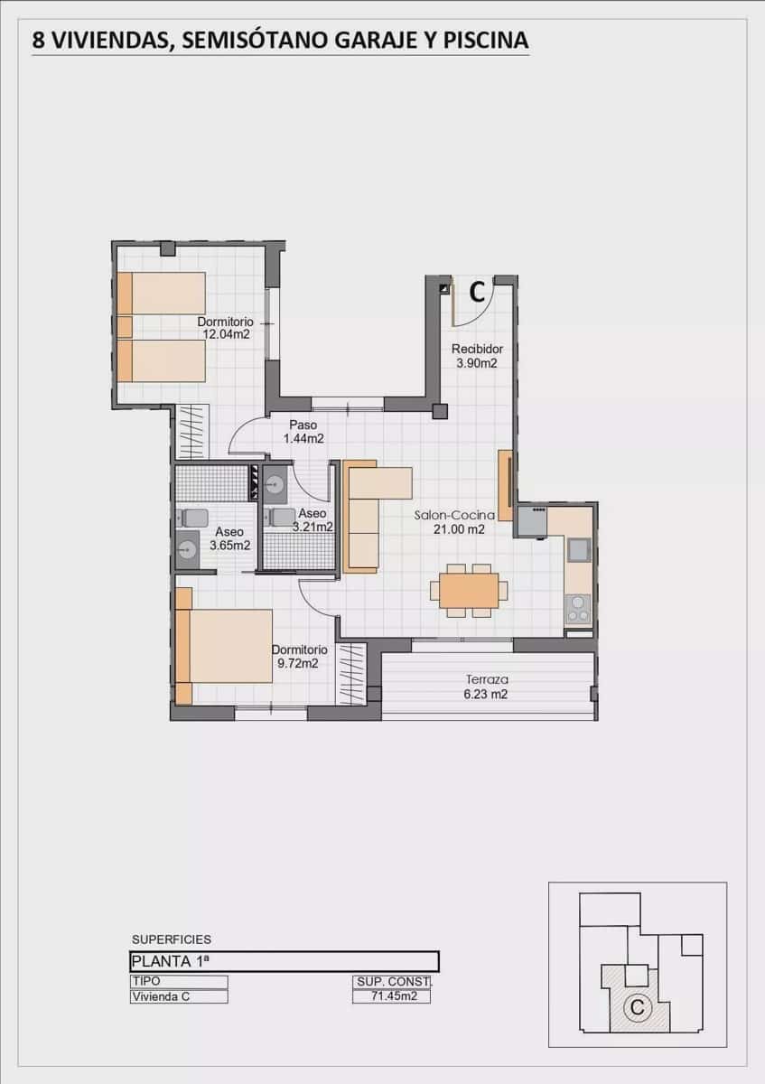 2 chambre Appartement de Plage à vendre à Los Cuarteros avec piscine - 277 400 € (Ref: 9831111)