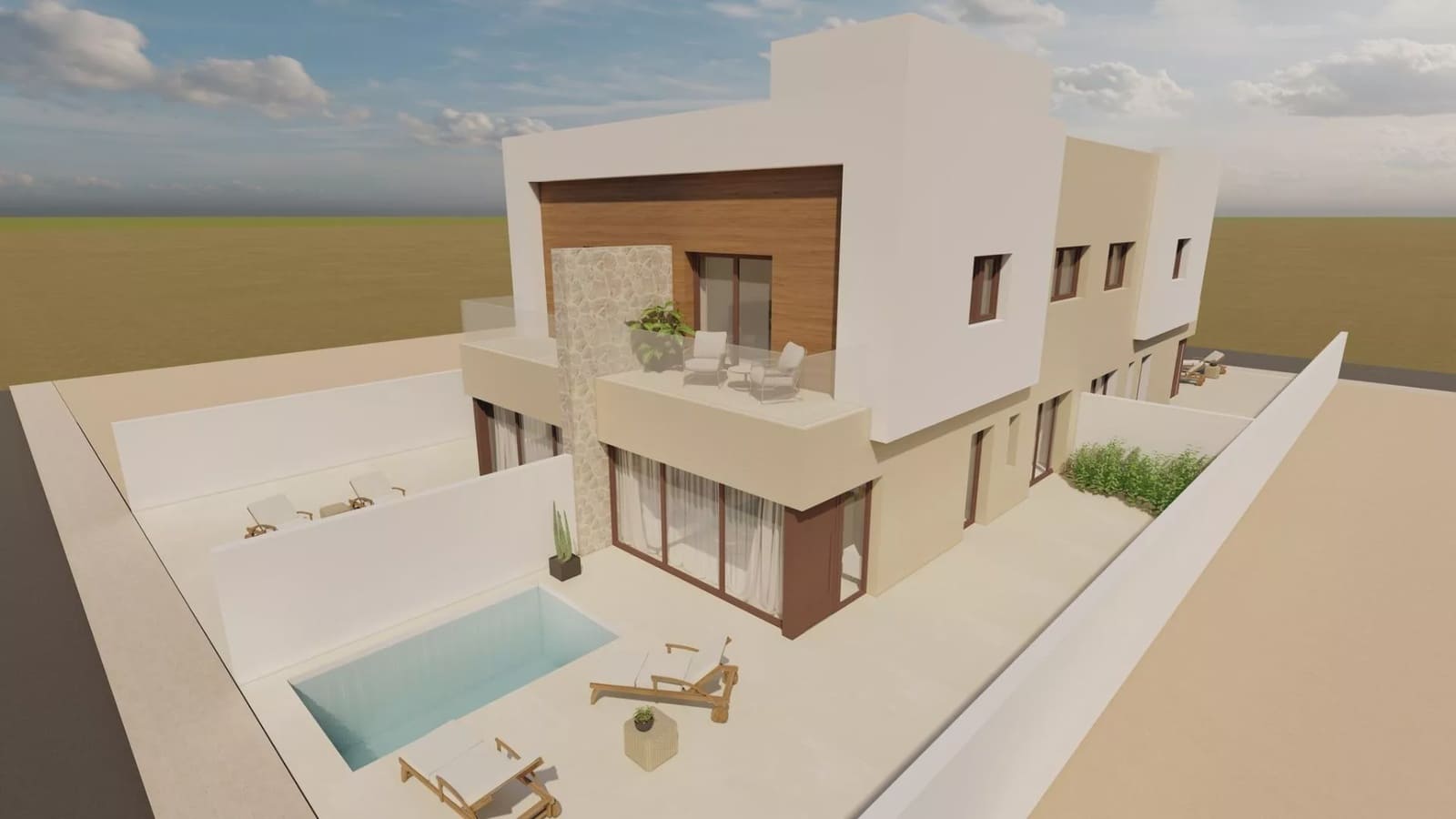 3 bedroom Semi-detached Villa for sale in Santiago de la Ribera with pool garage - € 376,500 (Ref: 9831114)