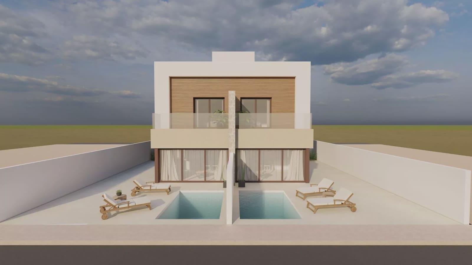 3 bedroom Semi-detached Villa for sale in Santiago de la Ribera with pool garage - € 376,500 (Ref: 9831114)