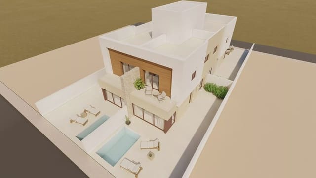 3 makuuhuone Paritalo myytävänä paikassa Santiago de la Ribera, San Javier mukana uima-altaan 
autotalli - 376 500 € (Ref: 9831114)