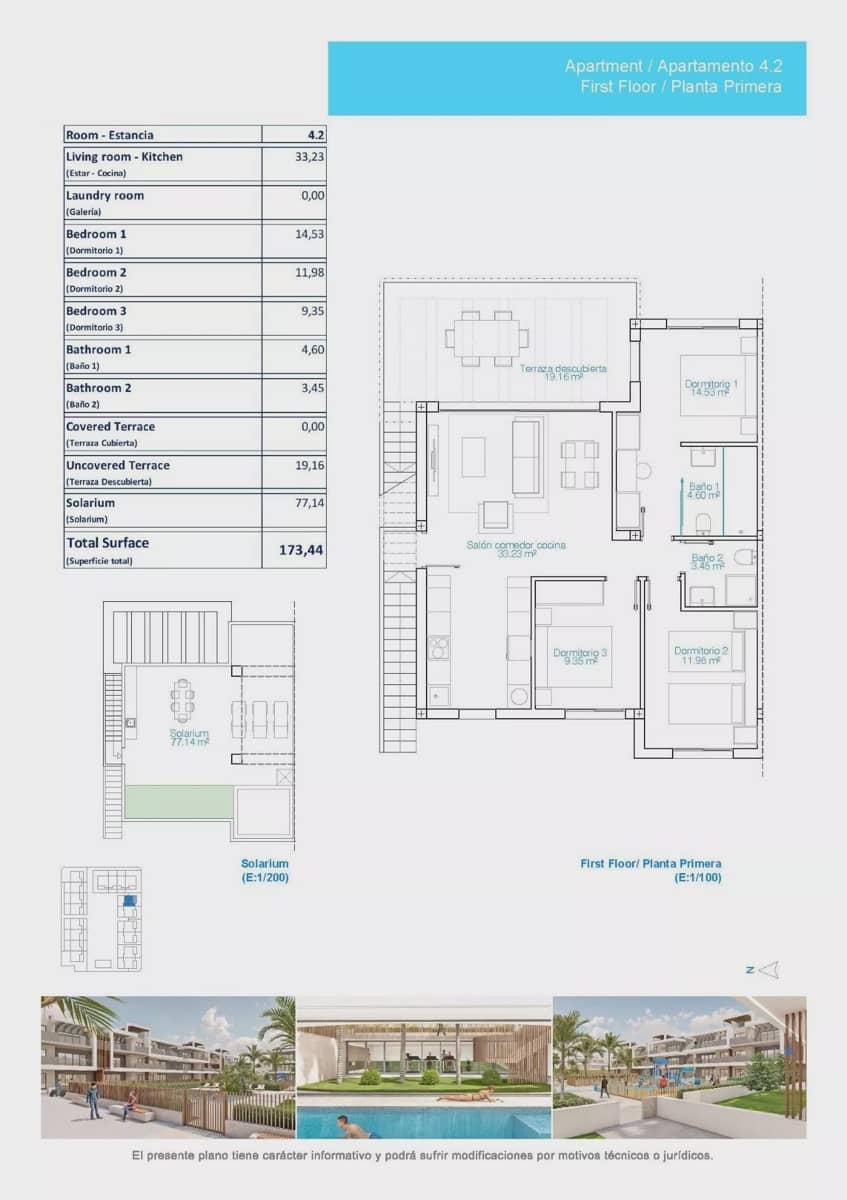 3 soveværelse Lejlighed til salg i Pilar de la Horadada med swimmingpool garage - € 569.900 (Ref: 9836228)
