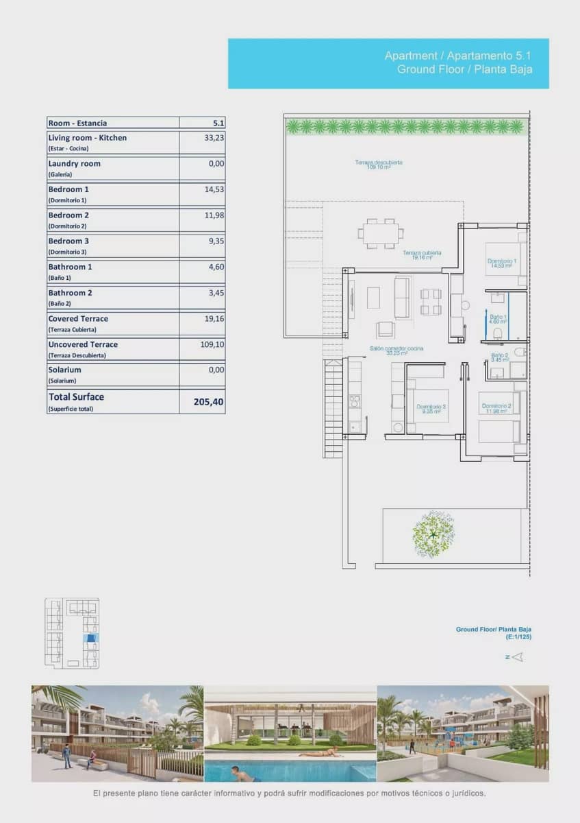 3 chambre Appartement à vendre à Pilar de la Horadada avec piscine garage - 489 900 € (Ref: 9836229)