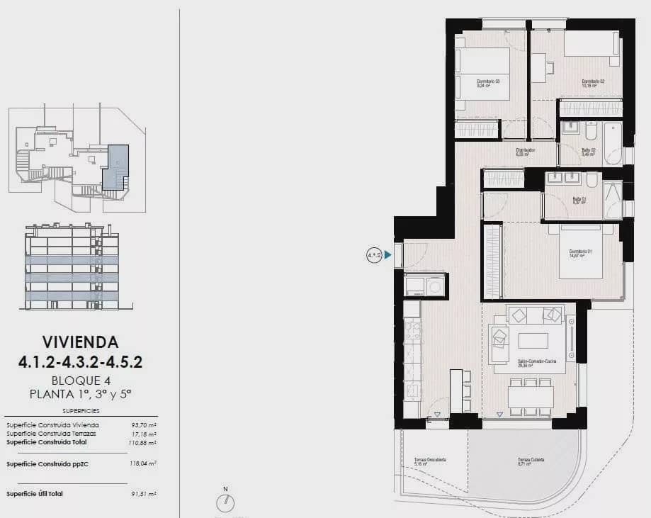 3 slaapkamer Appartement te koop in La Villajoyosa / Vila Joiosa met zwembad garage - € 523.000 (Ref: 9839080)