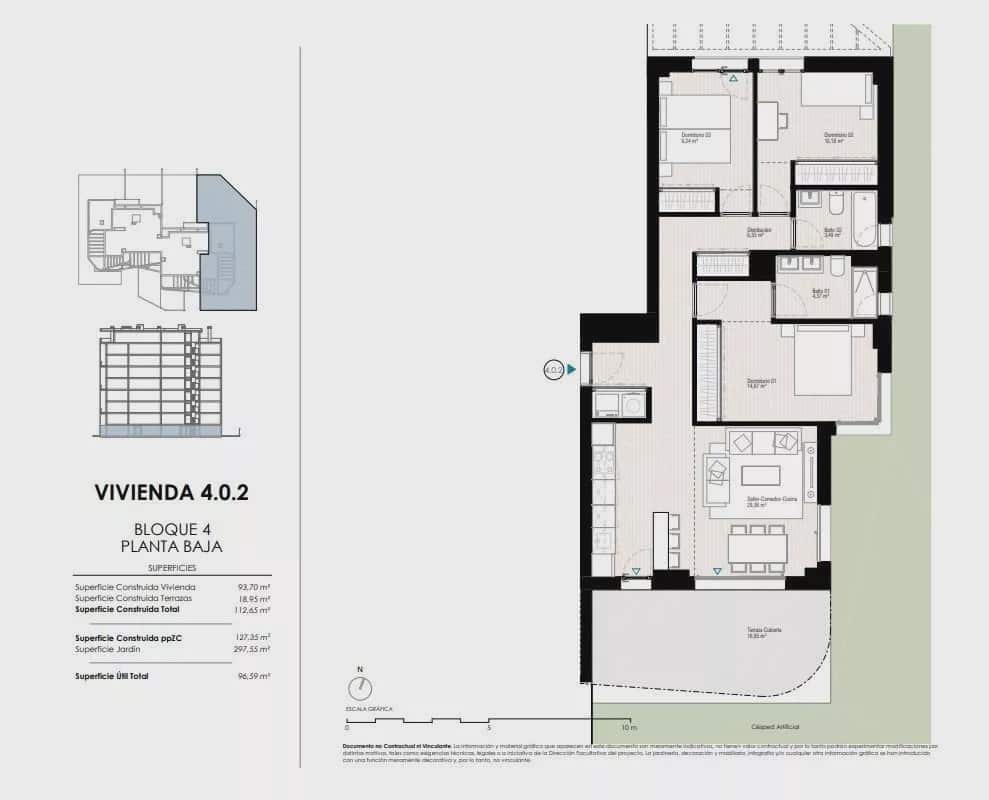 3 slaapkamer Appartement te koop in La Villajoyosa / Vila Joiosa met zwembad garage - € 650.000 (Ref: 9839081)
